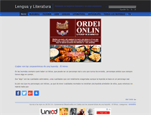 Tablet Screenshot of literaturaylengua.com